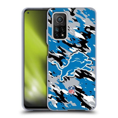 NFL Detroit Lions Logo Camou Soft Gel Case for Xiaomi Mi 10T 5G