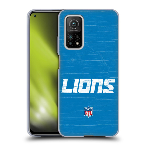 NFL Detroit Lions Logo Distressed Look Soft Gel Case for Xiaomi Mi 10T 5G