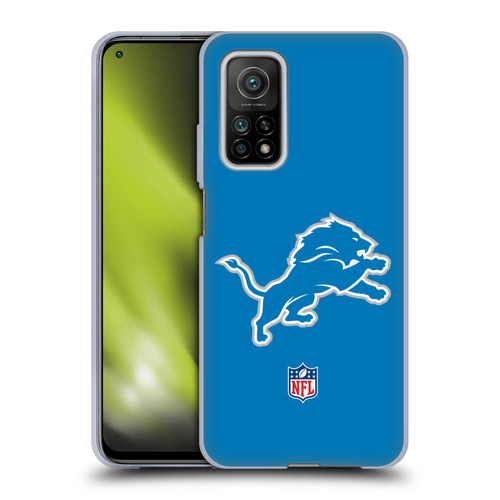 NFL Detroit Lions Logo Plain Soft Gel Case for Xiaomi Mi 10T 5G