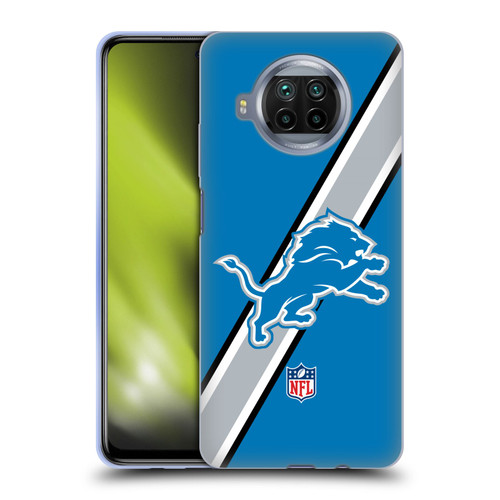 NFL Detroit Lions Logo Stripes Soft Gel Case for Xiaomi Mi 10T Lite 5G