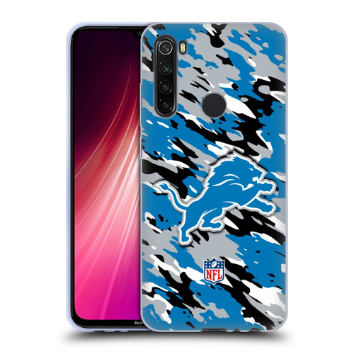 NFL Detroit Lions Logo Camou Soft Gel Case for Xiaomi Redmi Note 8T