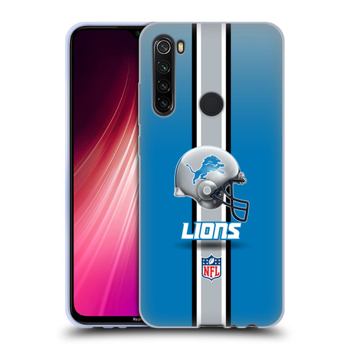 NFL Detroit Lions Logo Helmet Soft Gel Case for Xiaomi Redmi Note 8T