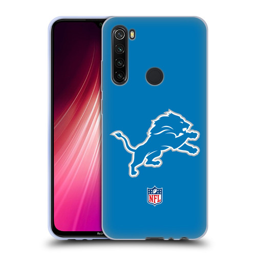 NFL Detroit Lions Logo Plain Soft Gel Case for Xiaomi Redmi Note 8T