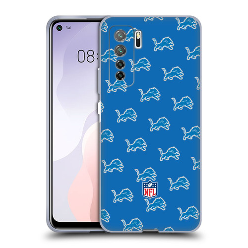 NFL Detroit Lions Artwork Patterns Soft Gel Case for Huawei Nova 7 SE/P40 Lite 5G