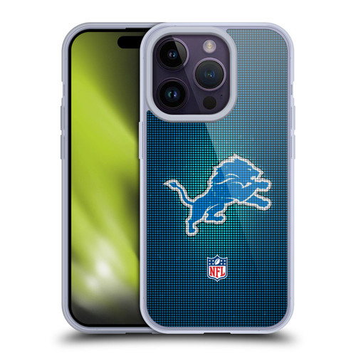 NFL Detroit Lions Artwork LED Soft Gel Case for Apple iPhone 14 Pro