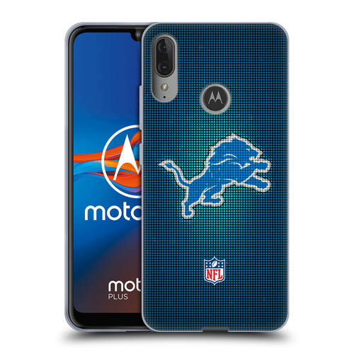 NFL Detroit Lions Artwork LED Soft Gel Case for Motorola Moto E6 Plus