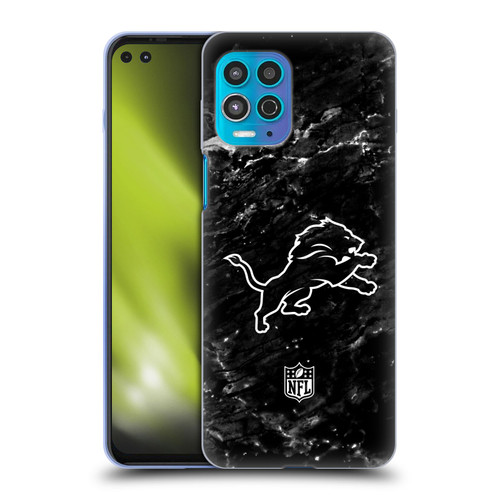 NFL Detroit Lions Artwork Marble Soft Gel Case for Motorola Moto G100