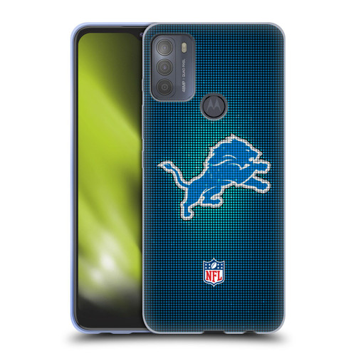 NFL Detroit Lions Artwork LED Soft Gel Case for Motorola Moto G50