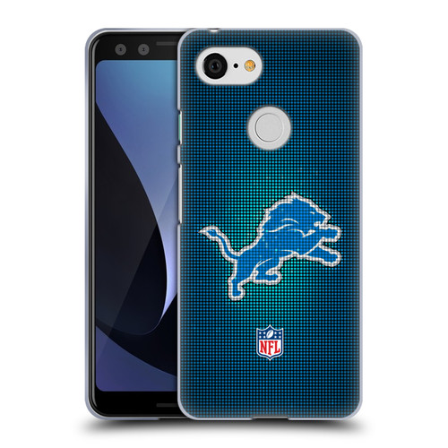 NFL Detroit Lions Artwork LED Soft Gel Case for Google Pixel 3