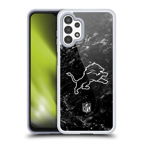 NFL Detroit Lions Artwork Marble Soft Gel Case for Samsung Galaxy A13 (2022)
