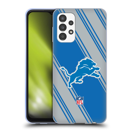 NFL Detroit Lions Artwork Stripes Soft Gel Case for Samsung Galaxy A13 (2022)