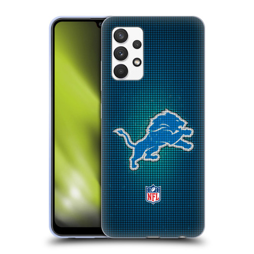 NFL Detroit Lions Artwork LED Soft Gel Case for Samsung Galaxy A32 (2021)