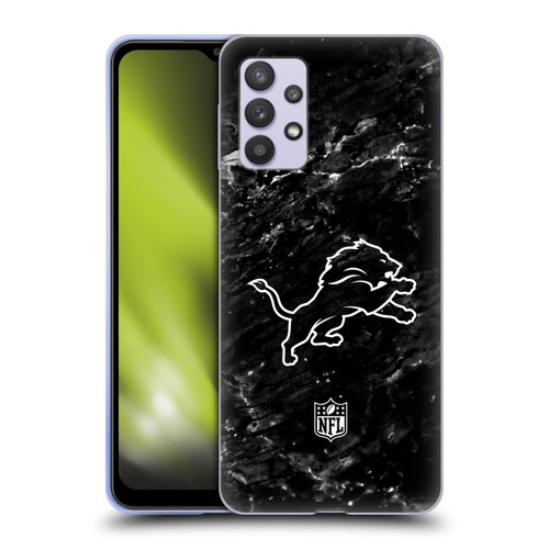 NFL Detroit Lions Artwork Marble Soft Gel Case for Samsung Galaxy A32 5G / M32 5G (2021)