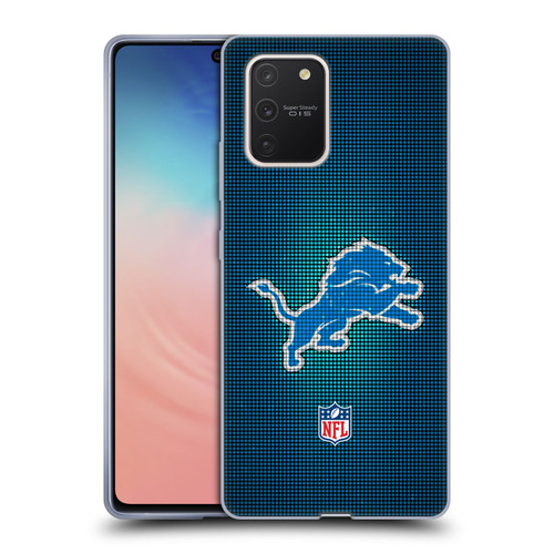 NFL Detroit Lions Artwork LED Soft Gel Case for Samsung Galaxy S10 Lite