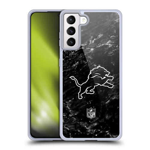NFL Detroit Lions Artwork Marble Soft Gel Case for Samsung Galaxy S21+ 5G