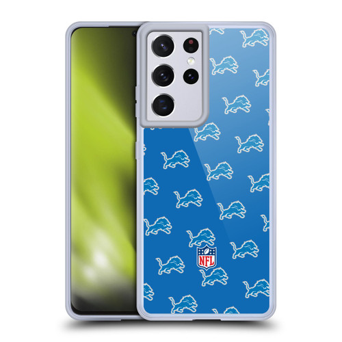 NFL Detroit Lions Artwork Patterns Soft Gel Case for Samsung Galaxy S21 Ultra 5G