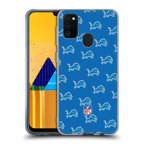 NFL Detroit Lions Artwork Patterns Soft Gel Case for Samsung Galaxy M30s (2019)/M21 (2020)