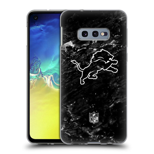 NFL Detroit Lions Artwork Marble Soft Gel Case for Samsung Galaxy S10e