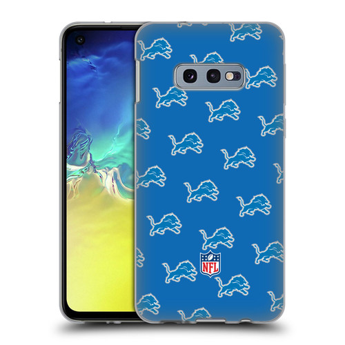 NFL Detroit Lions Artwork Patterns Soft Gel Case for Samsung Galaxy S10e
