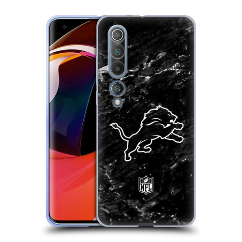 NFL Detroit Lions Artwork Marble Soft Gel Case for Xiaomi Mi 10 5G / Mi 10 Pro 5G