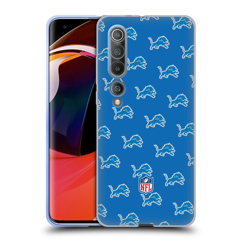 NFL Detroit Lions Artwork Patterns Soft Gel Case for Xiaomi Mi 10 5G / Mi 10 Pro 5G