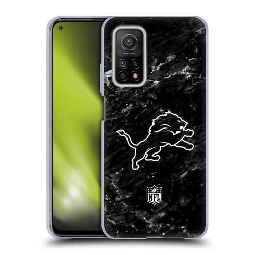 NFL Detroit Lions Artwork Marble Soft Gel Case for Xiaomi Mi 10T 5G