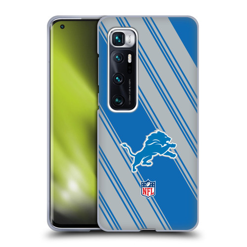 NFL Detroit Lions Artwork Stripes Soft Gel Case for Xiaomi Mi 10 Ultra 5G