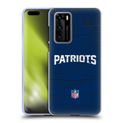 NFL New England Patriots Logo Distressed Look Soft Gel Case for Huawei P40 5G
