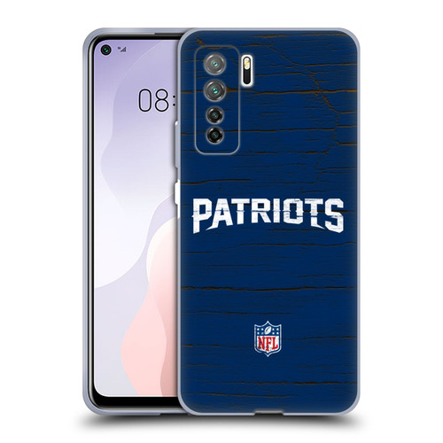 NFL New England Patriots Logo Distressed Look Soft Gel Case for Huawei Nova 7 SE/P40 Lite 5G