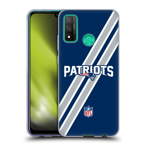 NFL New England Patriots Logo Stripes Soft Gel Case for Huawei P Smart (2020)
