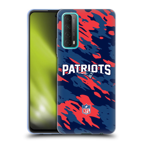 NFL New England Patriots Logo Camou Soft Gel Case for Huawei P Smart (2021)