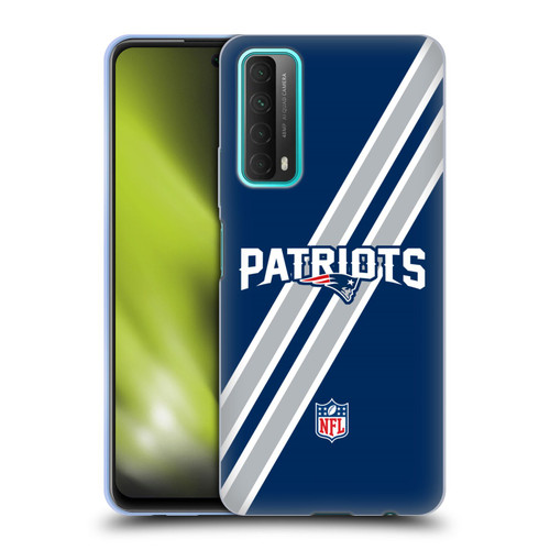 NFL New England Patriots Logo Stripes Soft Gel Case for Huawei P Smart (2021)
