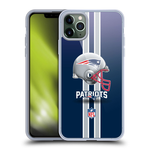 NFL New England Patriots Logo Helmet Soft Gel Case for Apple iPhone 11 Pro Max