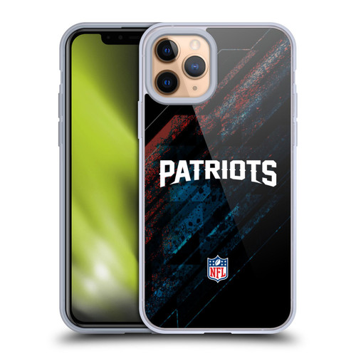 NFL New England Patriots Logo Blur Soft Gel Case for Apple iPhone 11 Pro