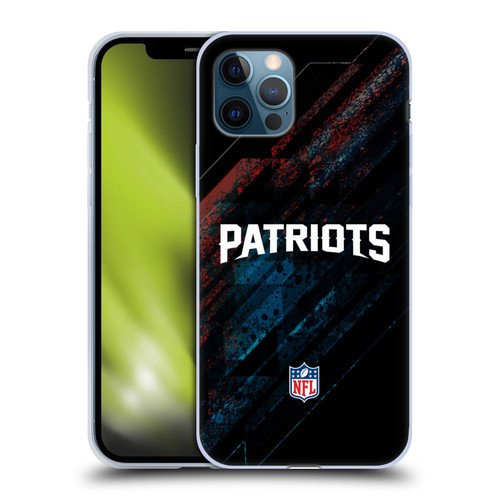 NFL New England Patriots Logo Blur Soft Gel Case for Apple iPhone 12 / iPhone 12 Pro