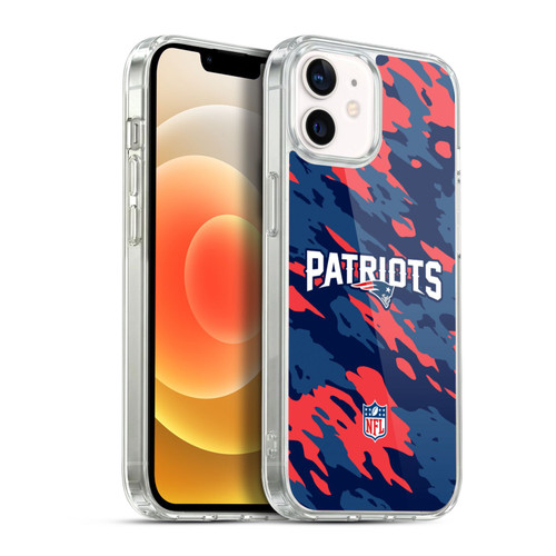 NFL New England Patriots Logo Camou Soft Gel Case for Apple iPhone 12 / iPhone 12 Pro & MagSafe