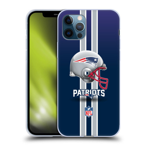 NFL New England Patriots Logo Helmet Soft Gel Case for Apple iPhone 12 / iPhone 12 Pro