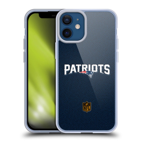 NFL New England Patriots Logo Football Soft Gel Case for Apple iPhone 12 Mini
