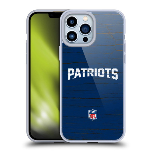 NFL New England Patriots Logo Distressed Look Soft Gel Case for Apple iPhone 13 Pro Max