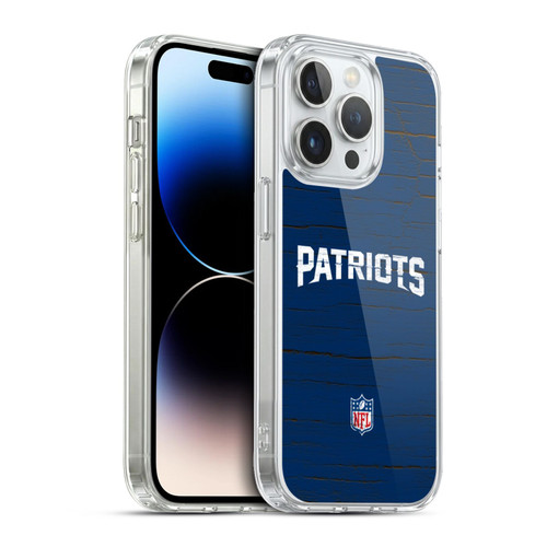 NFL New England Patriots Logo Distressed Look Soft Gel Case for Apple iPhone 13 Pro