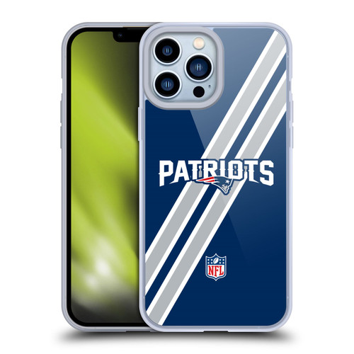 NFL New England Patriots Logo Stripes Soft Gel Case for Apple iPhone 13 Pro Max NFL New England Patriots Logo Stripes Soft Gel Case for Apple iPhone 13 Pro Max
