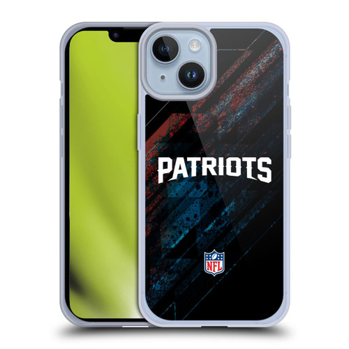 NFL New England Patriots Logo Blur Soft Gel Case for Apple iPhone 14