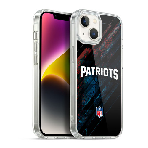 NFL New England Patriots Logo Blur Soft Gel Case for Apple iPhone 14