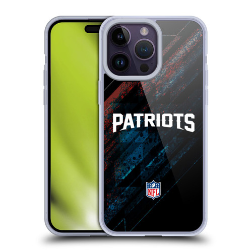 NFL New England Patriots Logo Blur Soft Gel Case for Apple iPhone 14 Pro Max