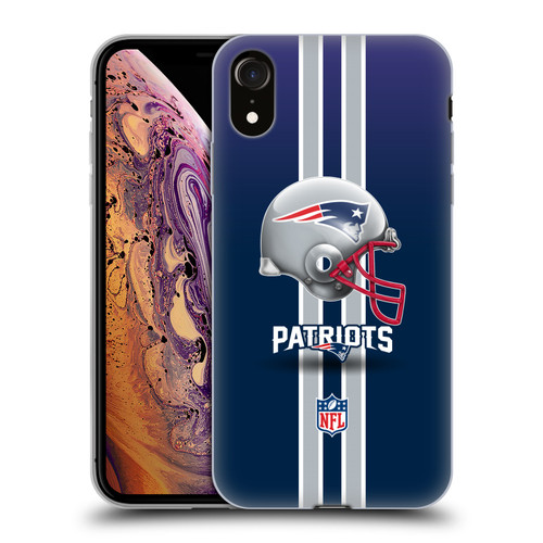 NFL New England Patriots Logo Helmet Soft Gel Case for Apple iPhone XR