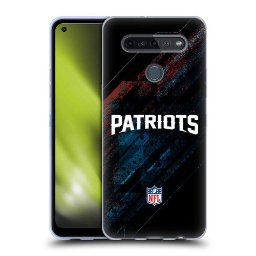 NFL New England Patriots Logo Blur Soft Gel Case for LG K51S