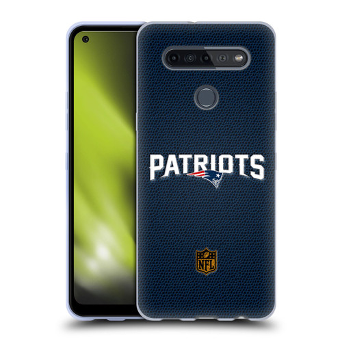 NFL New England Patriots Logo Football Soft Gel Case for LG K51S