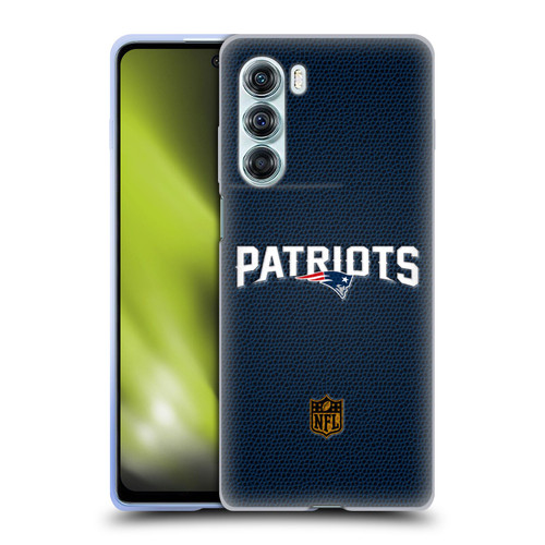 NFL New England Patriots Logo Football Soft Gel Case for Motorola Edge S30 / Moto G200 5G