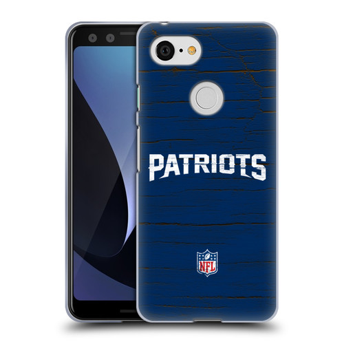 NFL New England Patriots Logo Distressed Look Soft Gel Case for Google Pixel 3 NFL New England Patriots Logo Distressed Look Soft Gel Case for Google Pixel 3