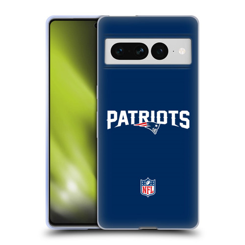 NFL New England Patriots Logo Plain Soft Gel Case for Google Pixel 7 Pro